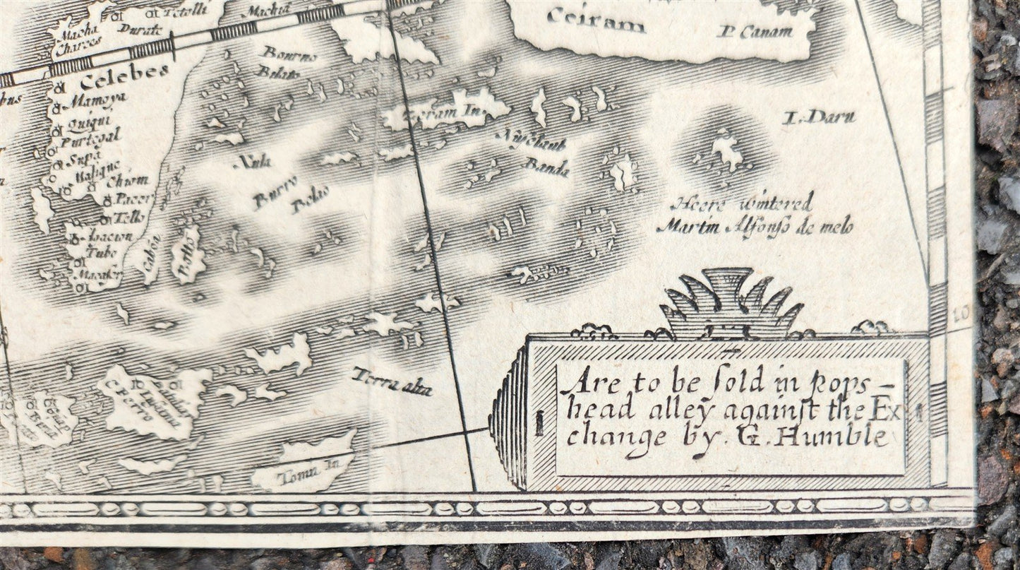 1626 ASIA w/ ISLANDS original MAP by JOHN SPEED antique