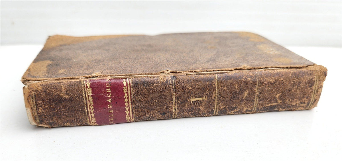 1715 THE ADVENTURES of TELEMACHUS Vol. I ANTIQUE illustrated in ENGLISH