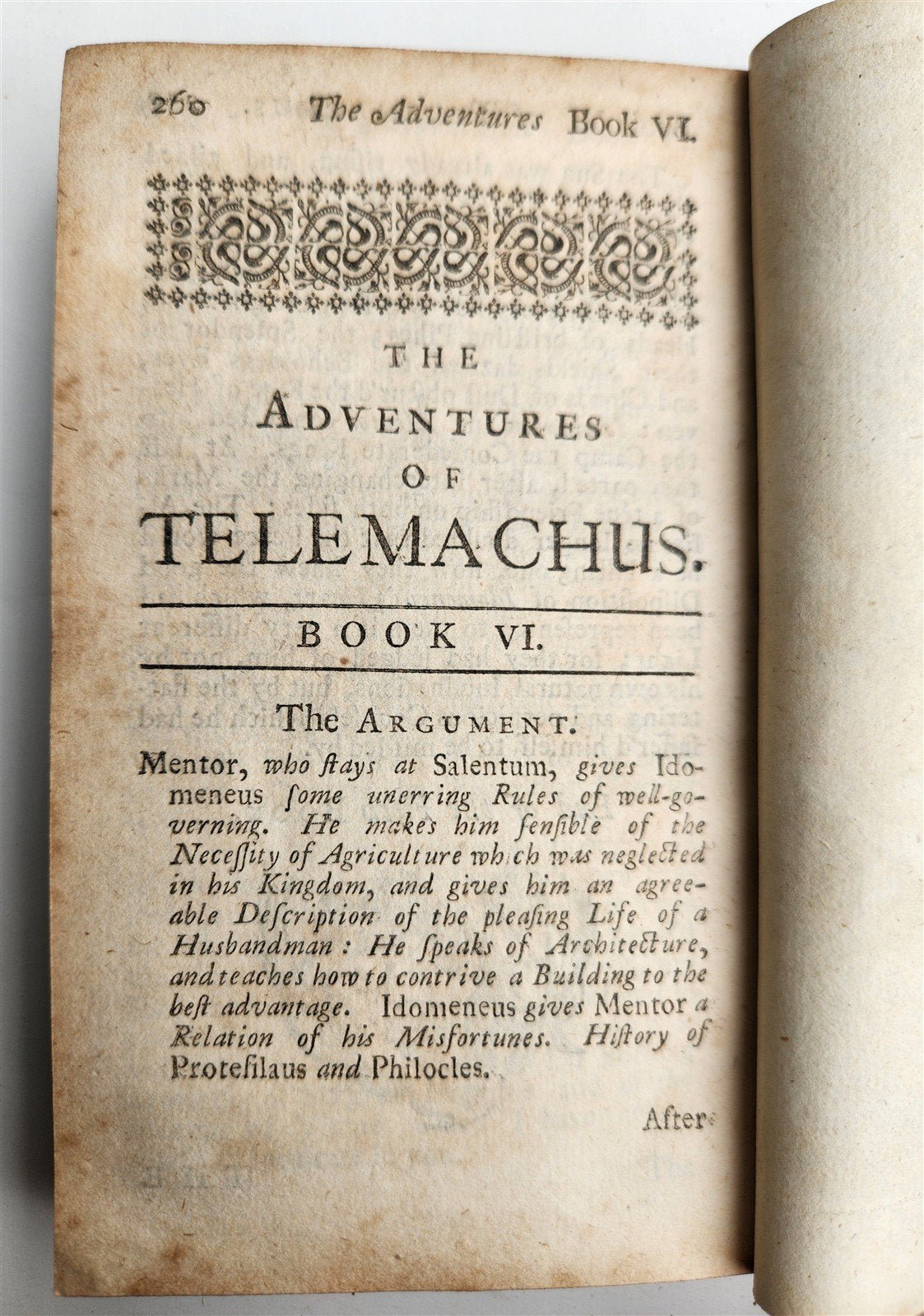 1715 THE ADVENTURES of TELEMACHUS Vol. I ANTIQUE illustrated in ENGLISH