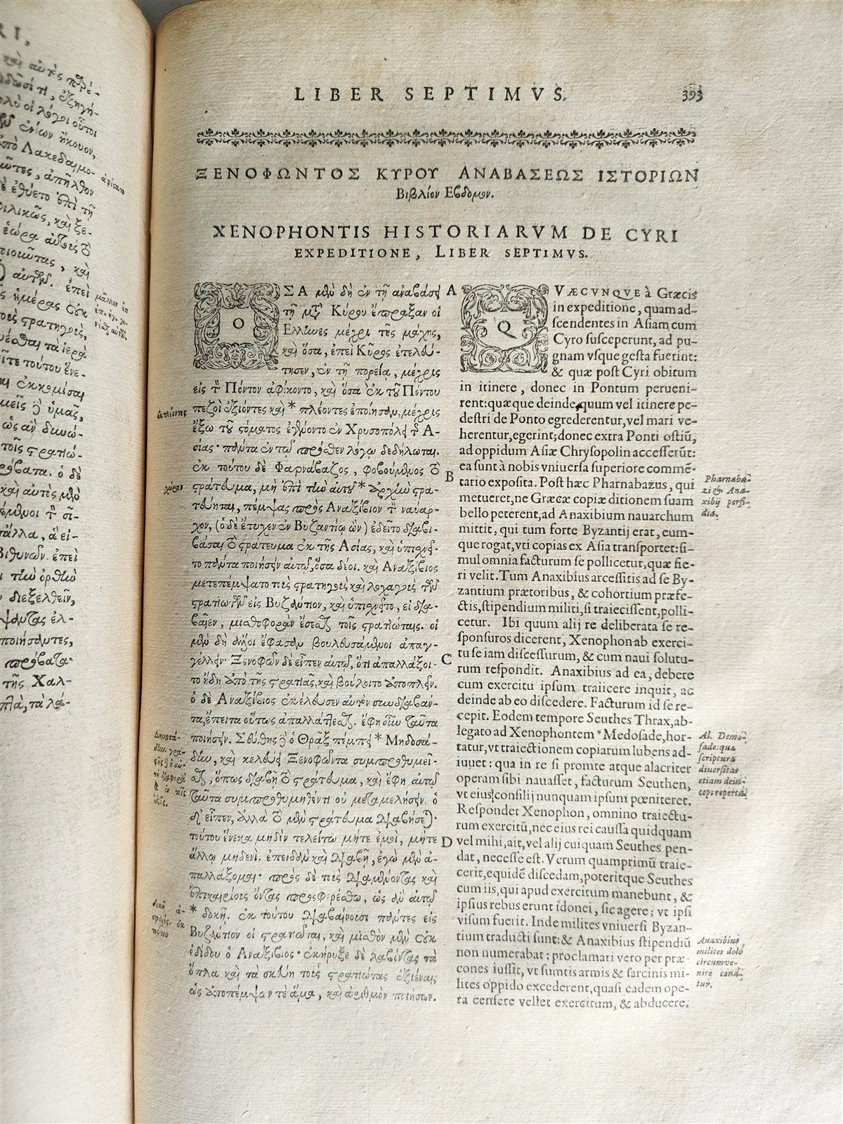 1625 XENOPHONTIS Philosophi et Imperatoris LARGE FOLIO in GREEK & LATIN antique