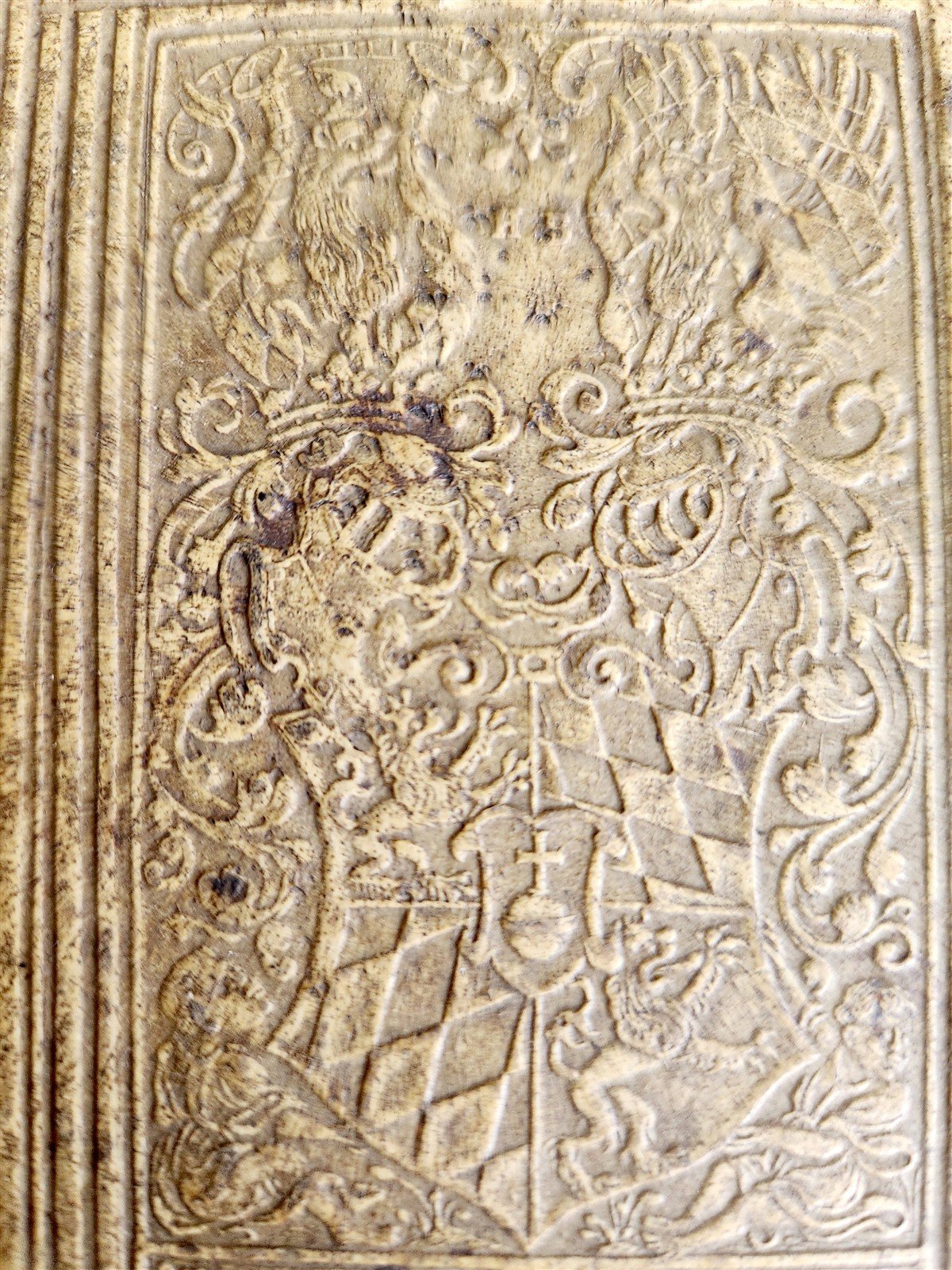 1573 BIBLE in LATIN ILLUSTRATED antique 16th c PIGSKIN BOUND FOLIO S. Castellio