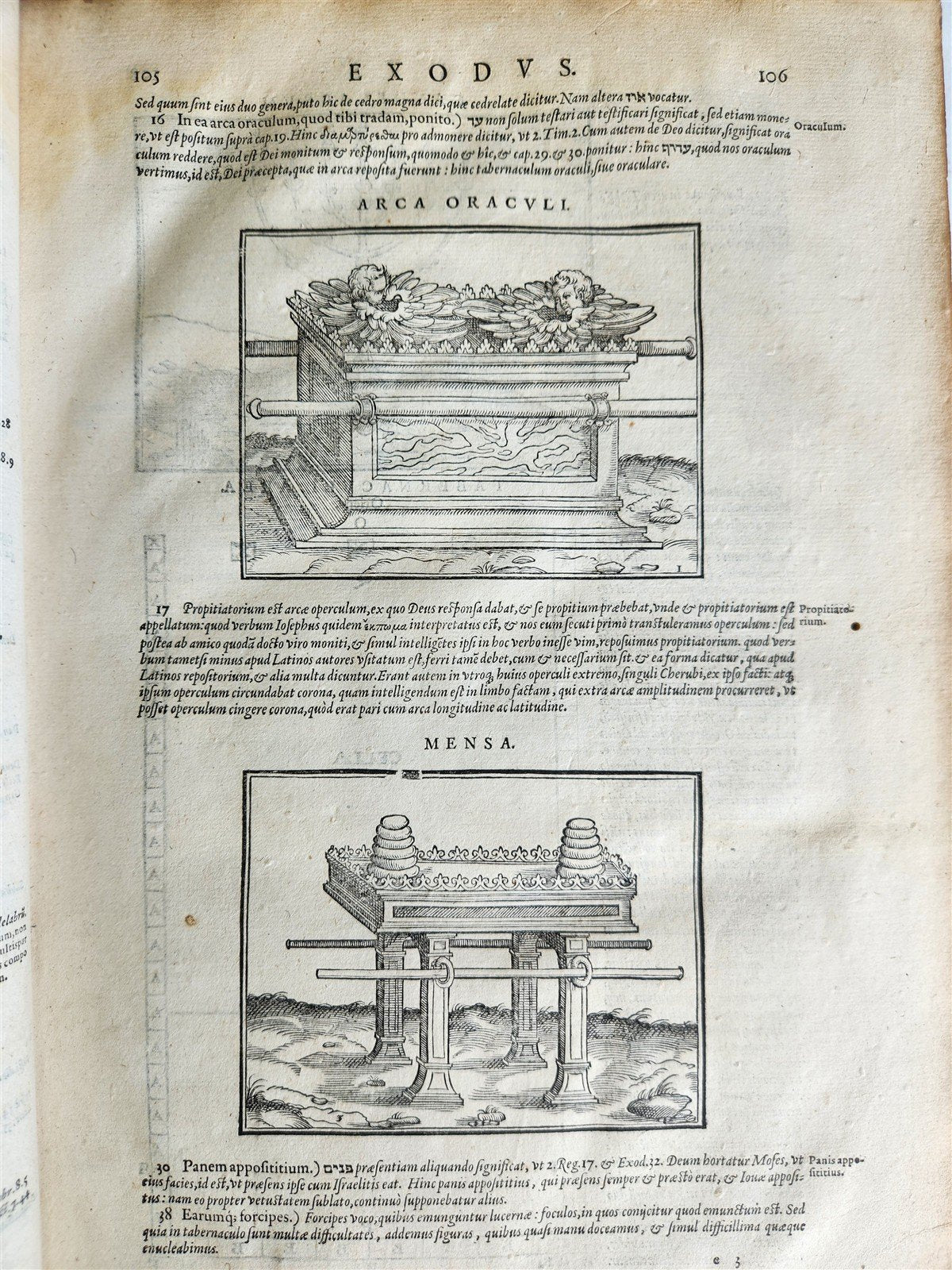 1573 BIBLE in LATIN ILLUSTRATED antique 16th c PIGSKIN BOUND FOLIO S. Castellio