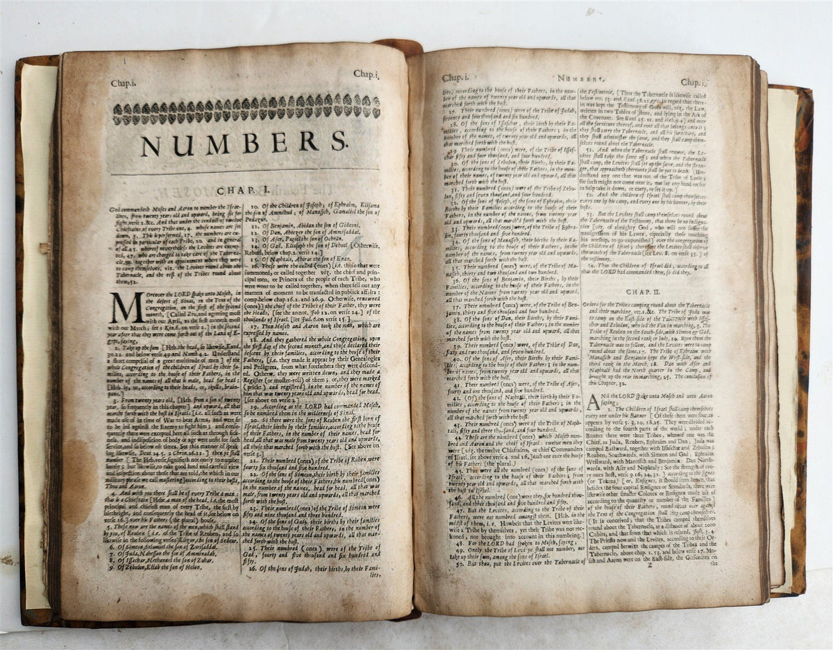 1657 FRAGMENT ENGLISH TRANSLATION of DUTCH ANNOTATIONS UPON WHOLE BIBLE antique