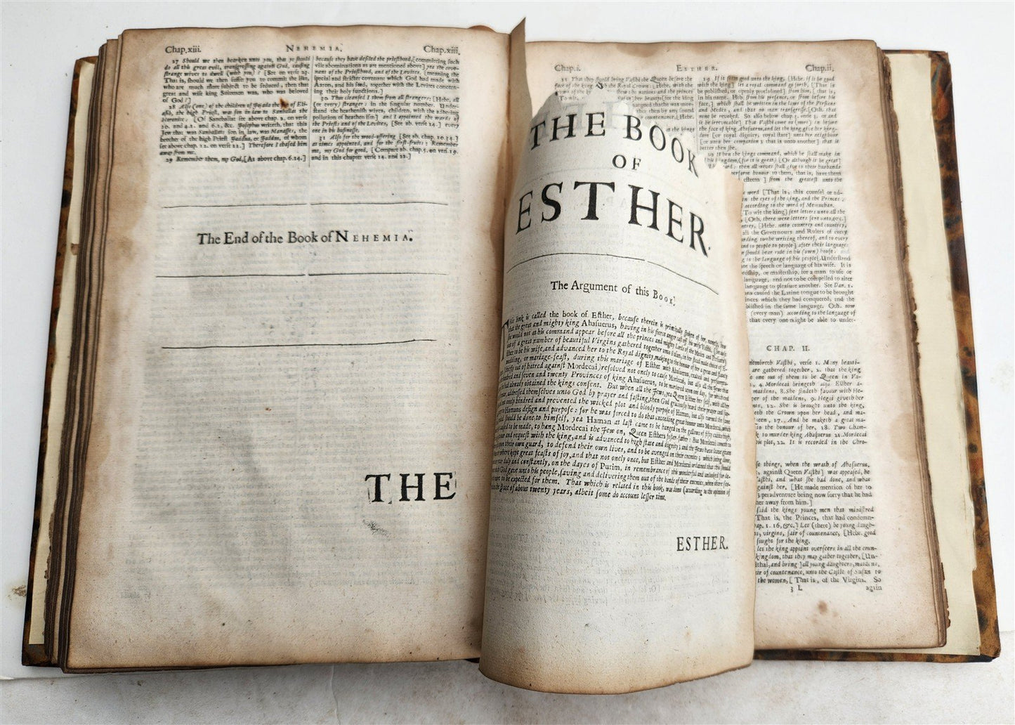 1657 FRAGMENT ENGLISH TRANSLATION of DUTCH ANNOTATIONS UPON WHOLE BIBLE antique