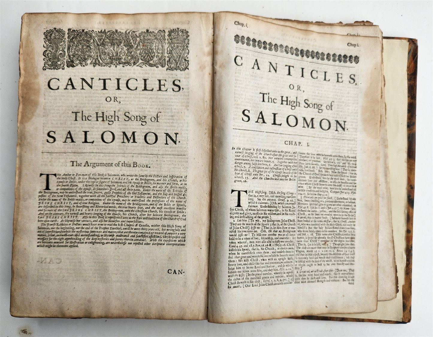 1657 FRAGMENT ENGLISH TRANSLATION of DUTCH ANNOTATIONS UPON WHOLE BIBLE antique