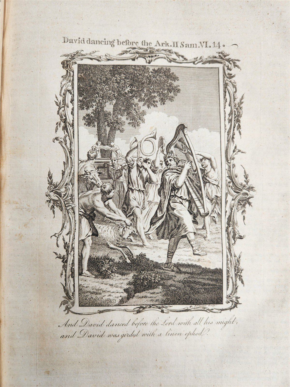 1771 BIBLE in ENGLISH ILLUSTRATED antique FOLIO by Samuel Newton