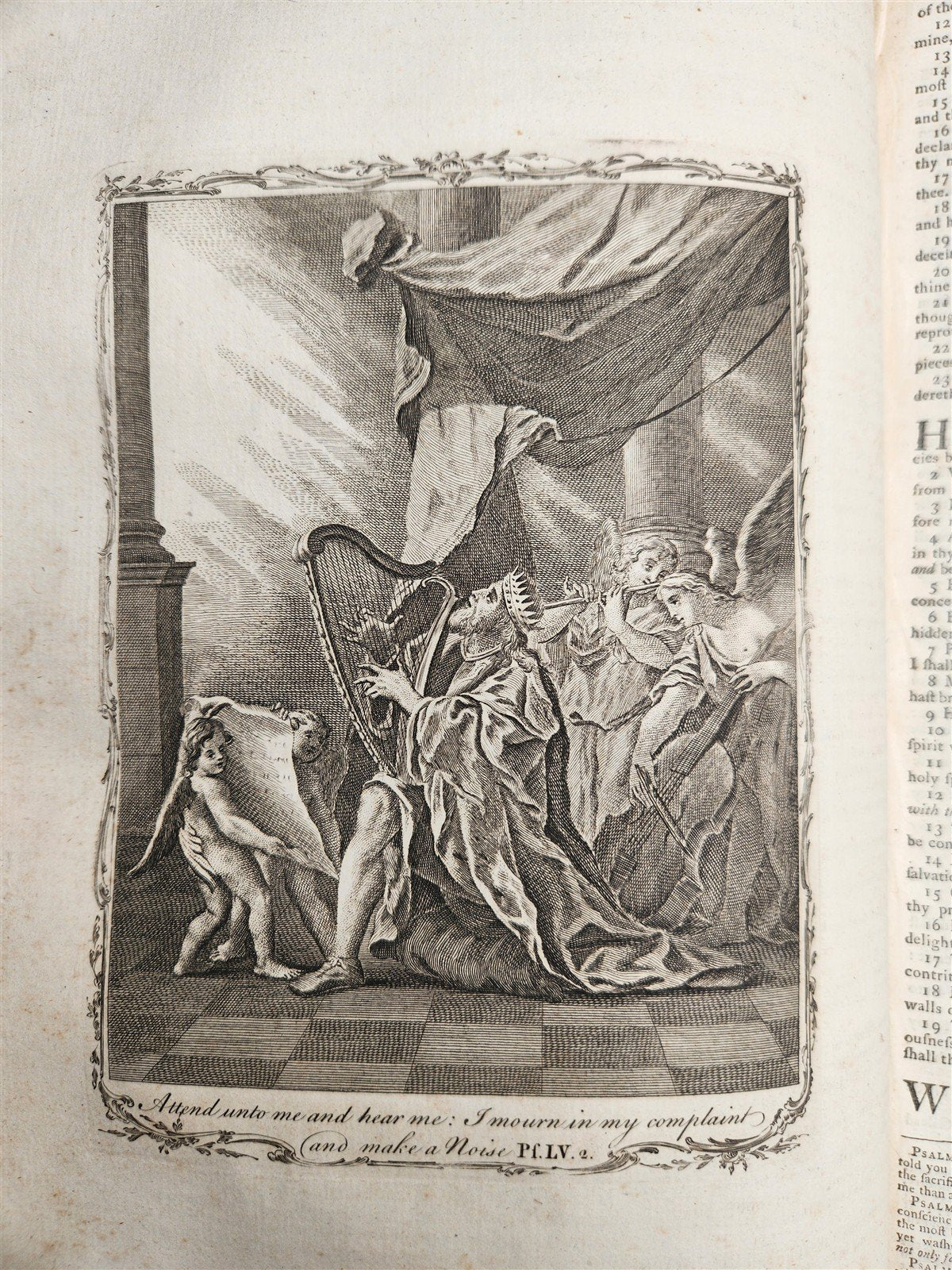 1771 BIBLE in ENGLISH ILLUSTRATED antique FOLIO by Samuel Newton