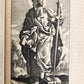 1720 BOOK of COMMON PRAYER in ENGLISH W/ PSALTER antique ILLUSTRATED