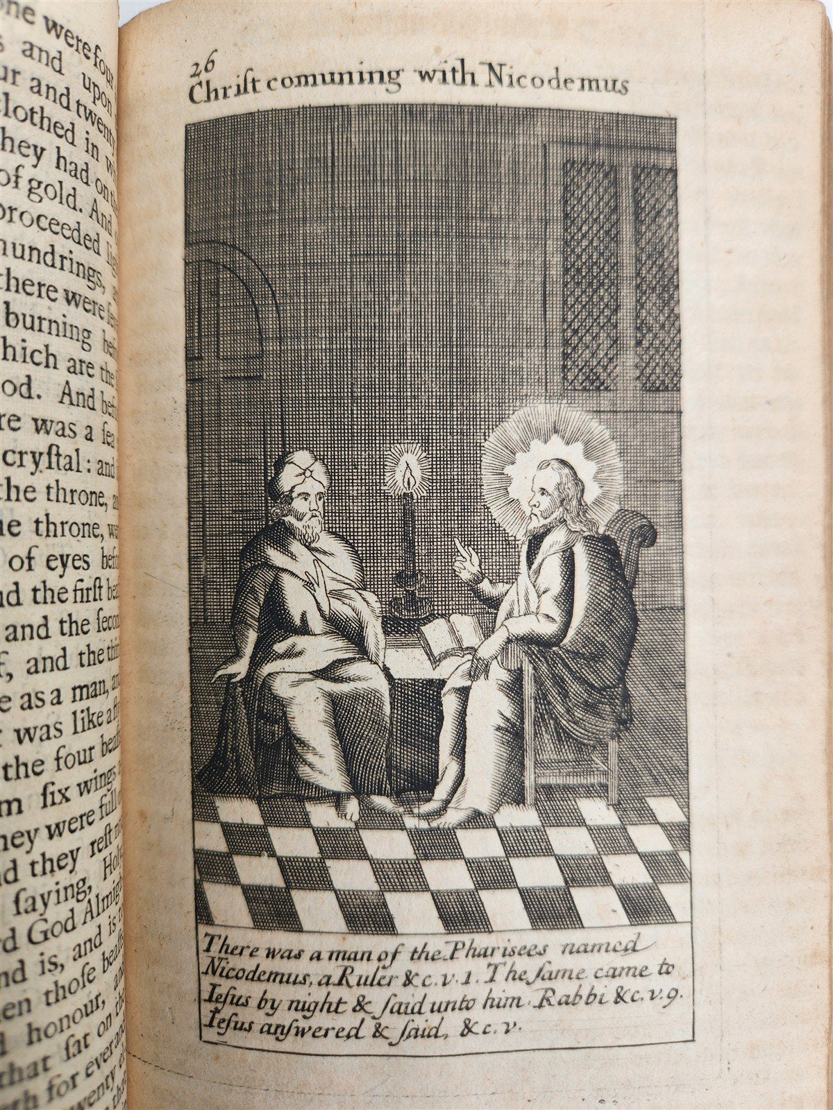 1720 BOOK of COMMON PRAYER in ENGLISH W/ PSALTER antique ILLUSTRATED