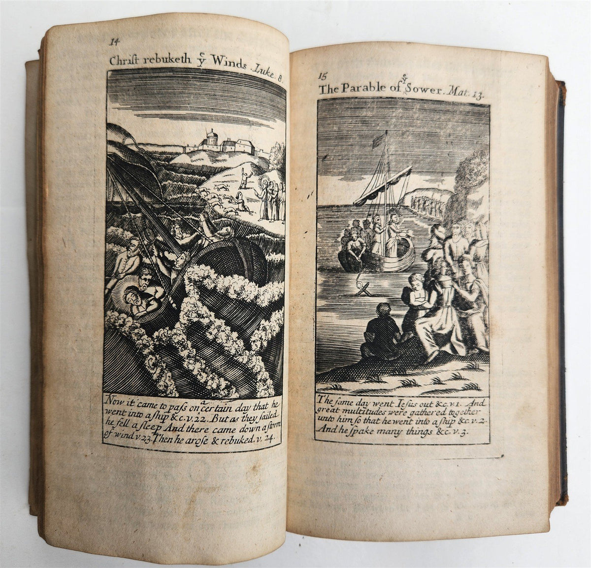 1720 BOOK of COMMON PRAYER in ENGLISH W/ PSALTER antique ILLUSTRATED