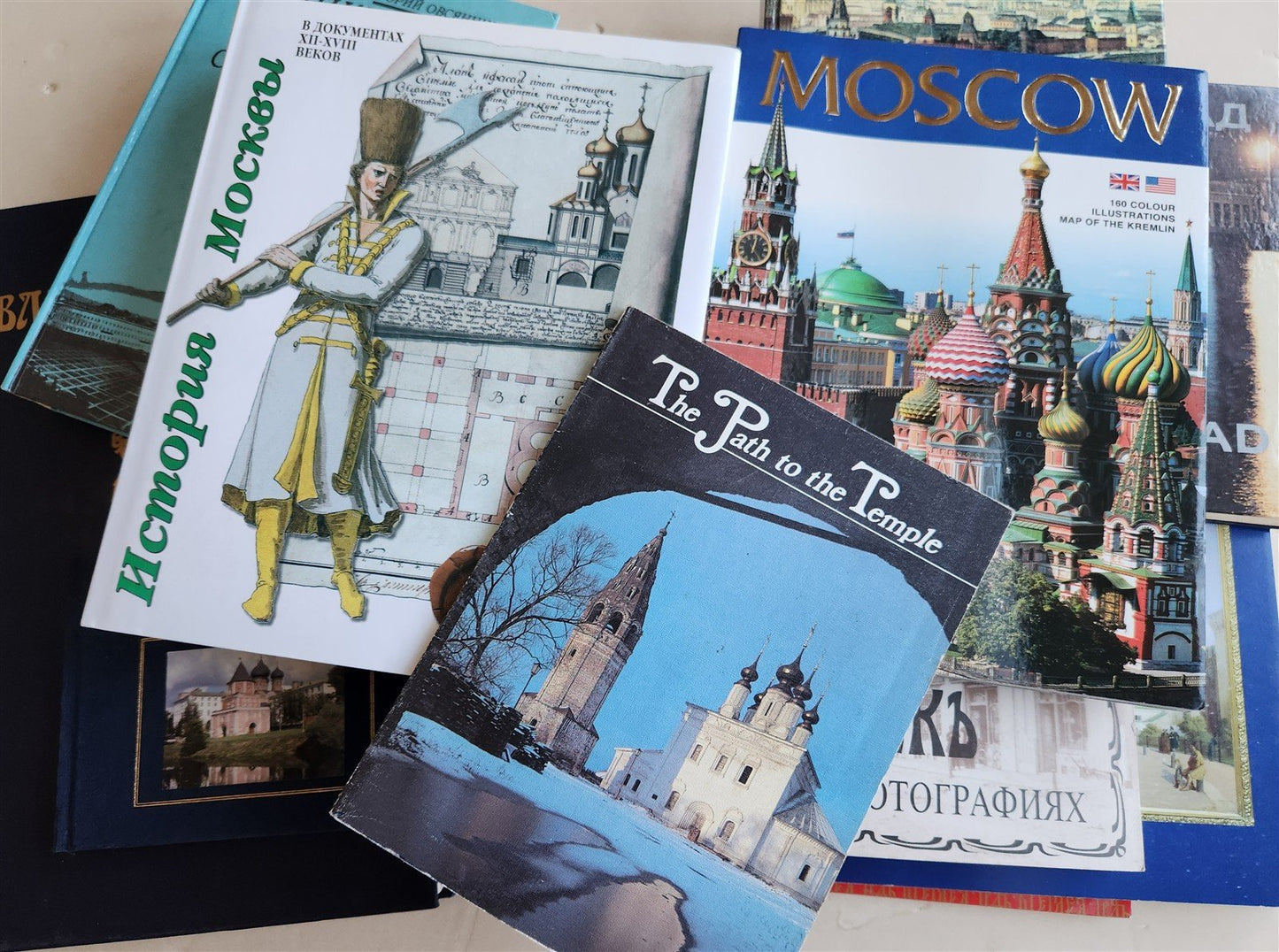 RUSSIAN CITIES & TOWNS lot of 15 ILLUSTRATED ART & REFERENCE BOOKS