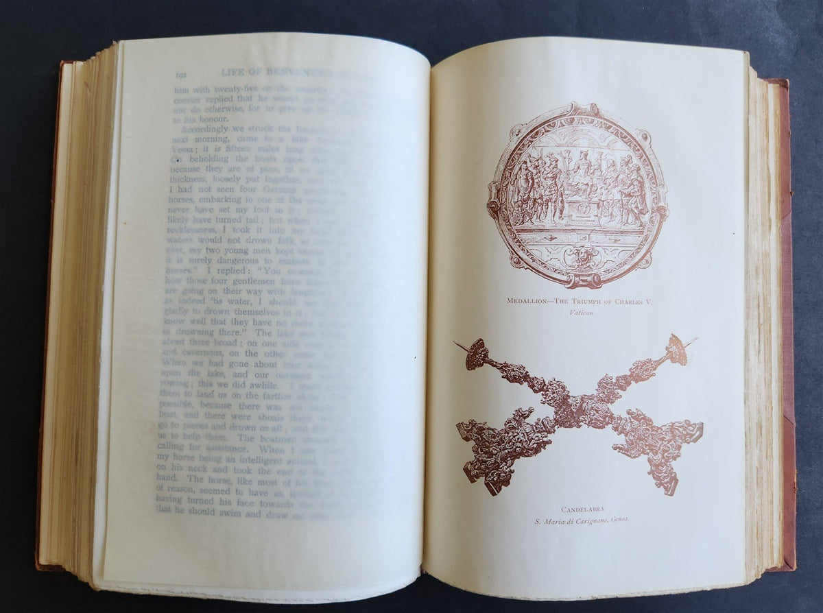1905 LIFE of BENVENUTO CELLINI translated by John Symonds antique ILLUSTRATED