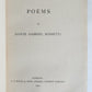 1870 POEMS by DANTE GABRIEL ROSETTI w/AUTHOR'S MANUSCRIPT SIGNED BINDING antique
