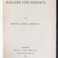 1881 BALLADS SONNETS by DANTE GABRIEL ROSETTI SIGNED BINDING ZAEHNSDORF antique