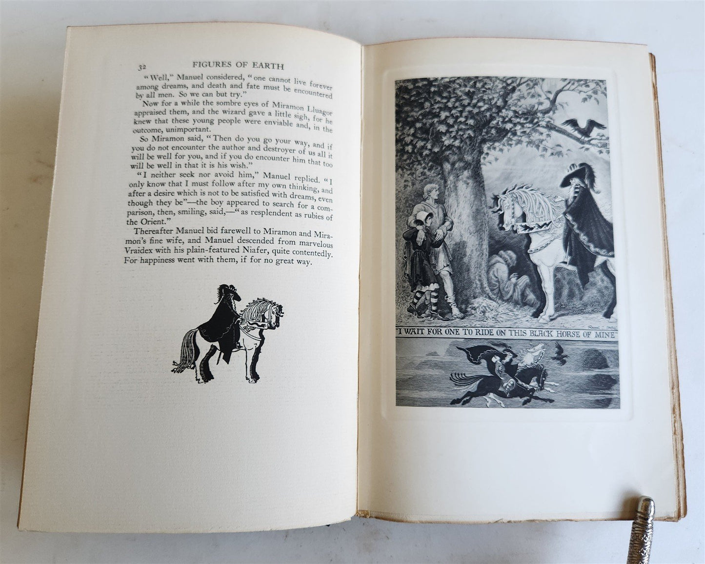 1925 FIGURES of EARTH COMEDY of APPEARANCES by J.CABELL antique ILLUSTRATED