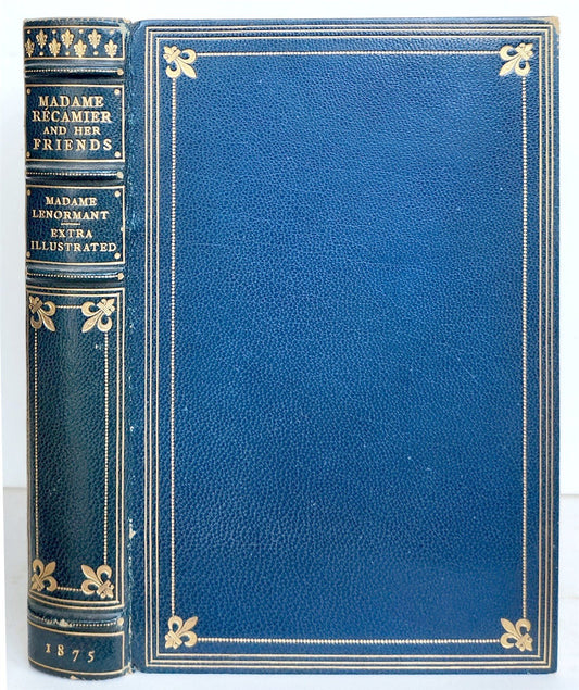 1875 MADAME RECAMIER SIGNED BINDING by W. ROOT & SON BINDERS LONDON antique