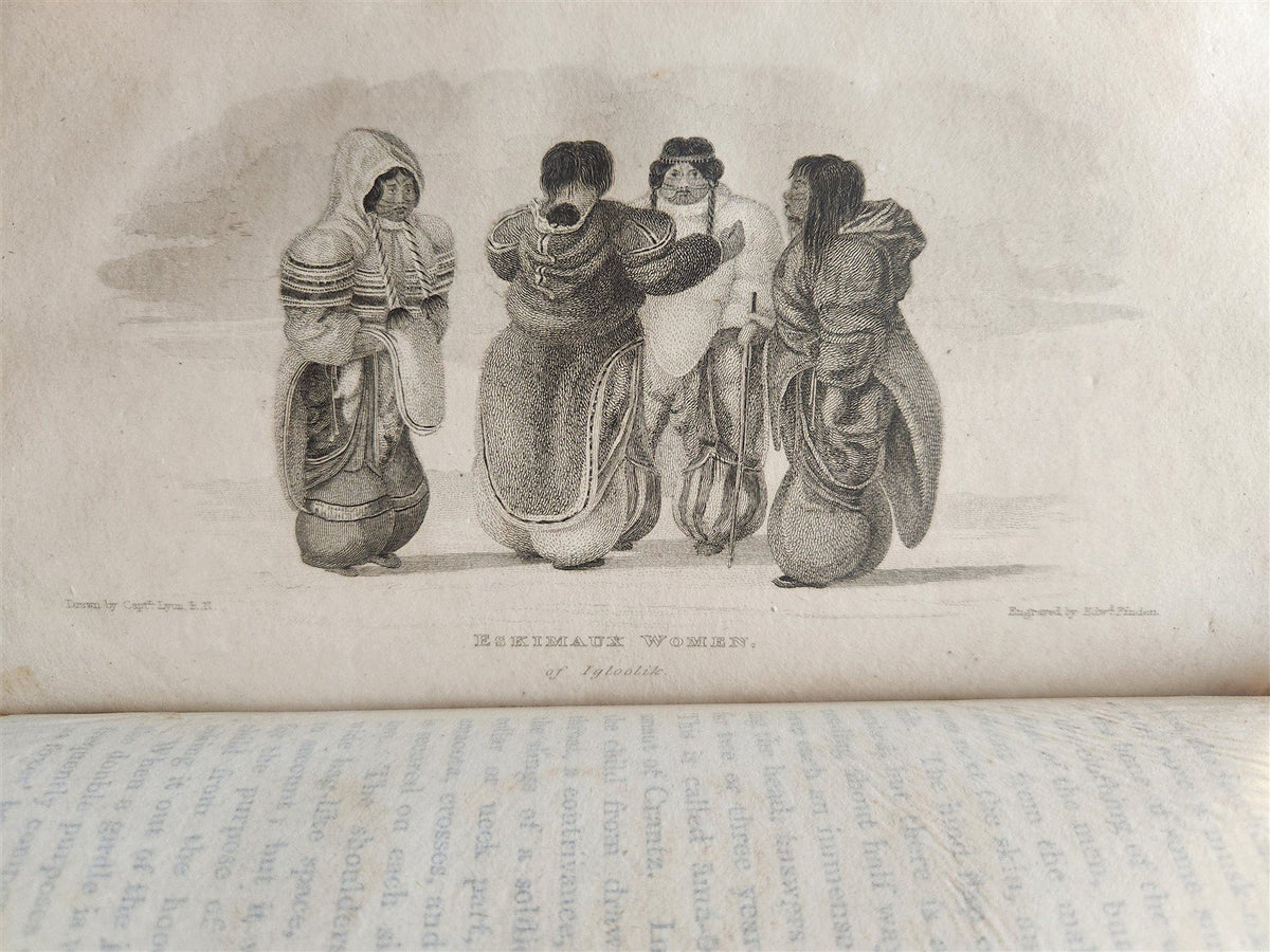 1824 PARRY ARCTIC EXPEDITION antique PRIVATE JOURNAL of CAPTAIN LYON illustrated