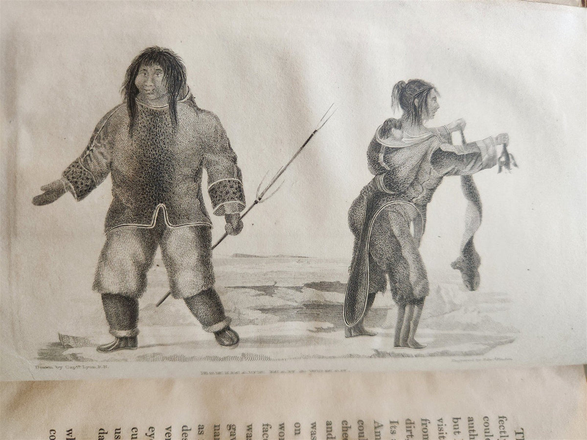1824 PARRY ARCTIC EXPEDITION antique PRIVATE JOURNAL of CAPTAIN LYON illustrated