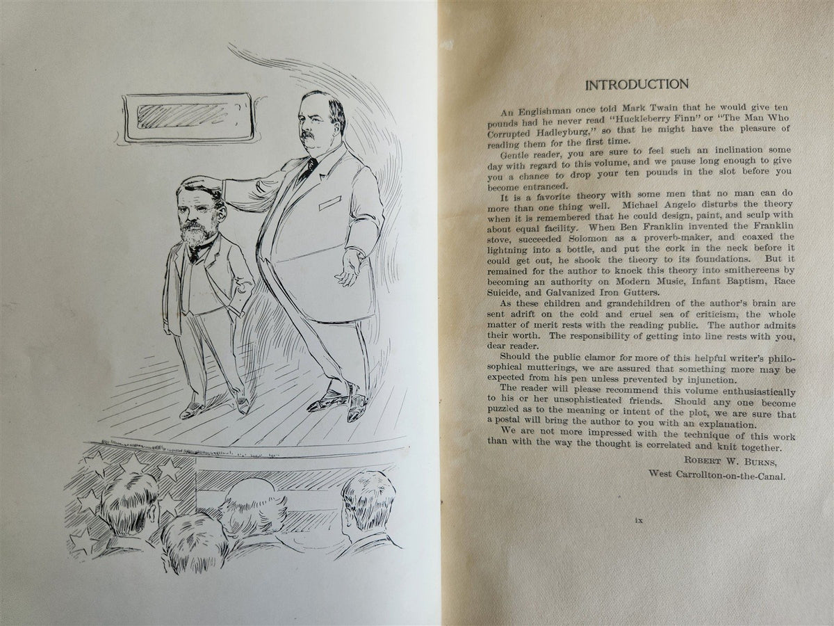 1906 SUNNY SIDE of BUSY LIFE Wuichet SIGNED by AUTHOR antique illustrated OHIO