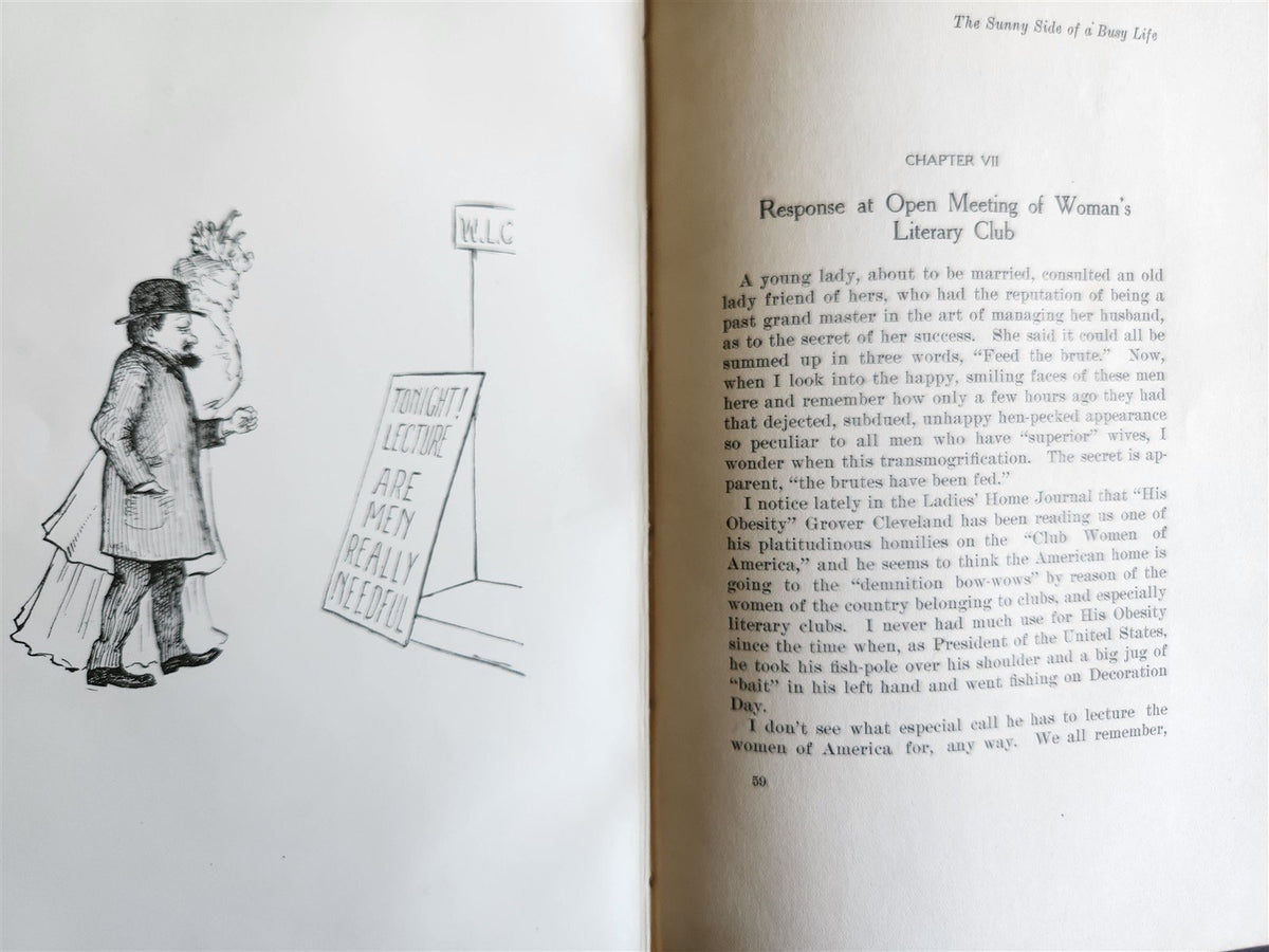 1906 SUNNY SIDE of BUSY LIFE Wuichet SIGNED by AUTHOR antique illustrated OHIO