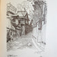 1936 TOKYO Old City Modern capital Fifty sketches antique illustrated