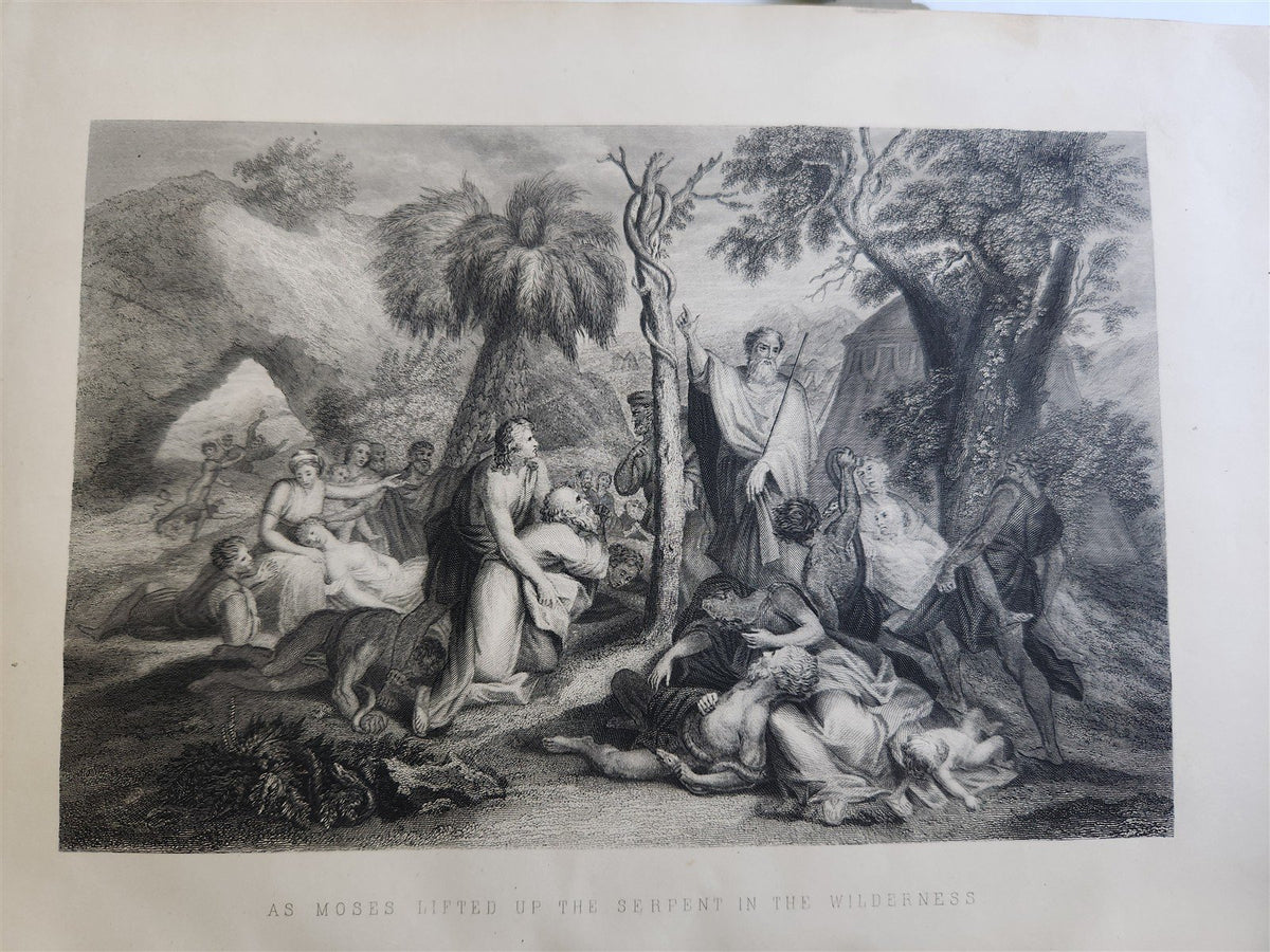 1882 BIBLE in ENGLISH ANTIQUE VICTORIAN MASSIVE FOLIO GUSTAVE DORE ILLUSTRATED