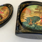 RUSSIAN MSTERA SCHOOL HIGH QUALITY LACQUER BOX Priest & his Workman Balda