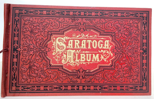 1893 SARATOGA ALBUM INDELIBLE PHOTOGRAPHS illustrated ANTIQUE