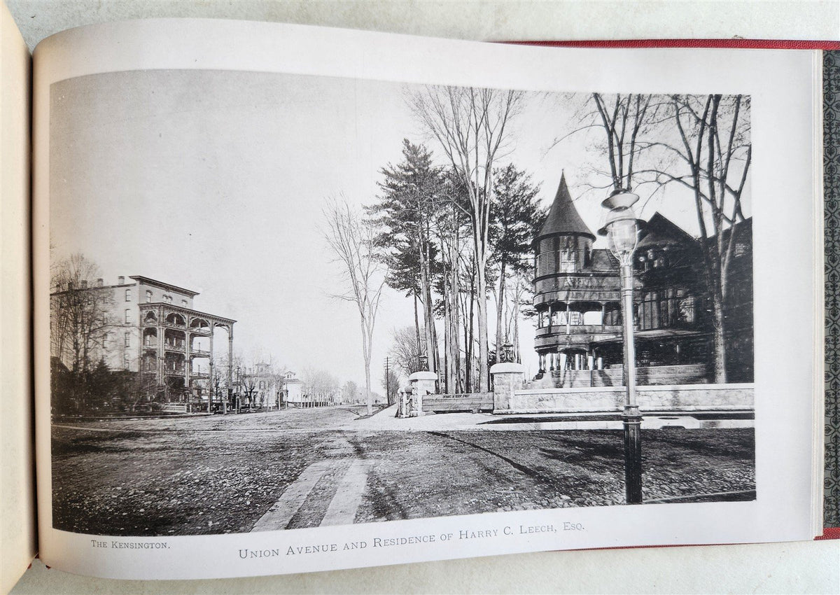1893 SARATOGA ALBUM INDELIBLE PHOTOGRAPHS illustrated ANTIQUE