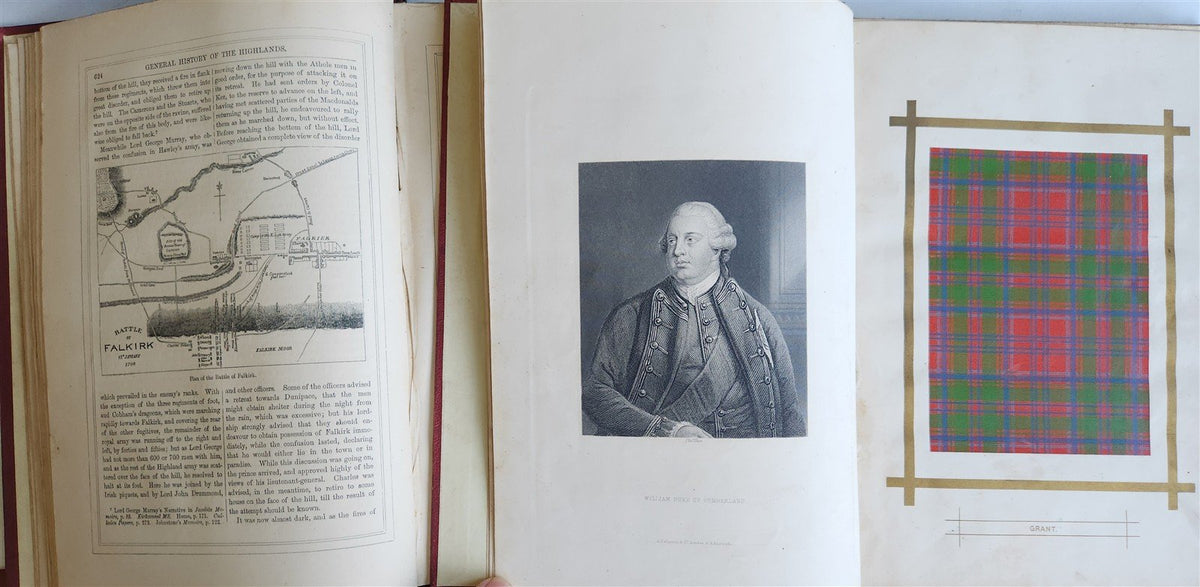 1875 HISTORY of SCOTTISH HIGHLANDS HIGHLAND CLANS and REGIMENTS antique 7 VOLS
