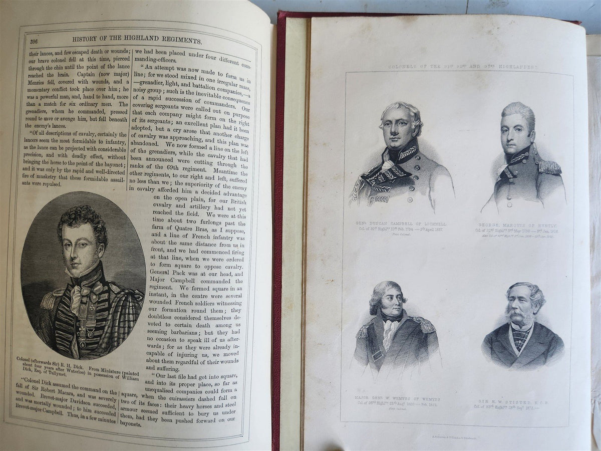 1875 HISTORY of SCOTTISH HIGHLANDS HIGHLAND CLANS and REGIMENTS antique 7 VOLS