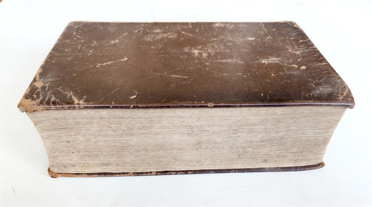 1847 BIBLE in GERMAN antique printed in NEW YORK Americana OLD & NEW TESTAMENT