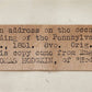1851 ADDRESS for CENTENNIAL CELEBRATION of FOUNDING of PENNSYLVANIA HOSPITAL