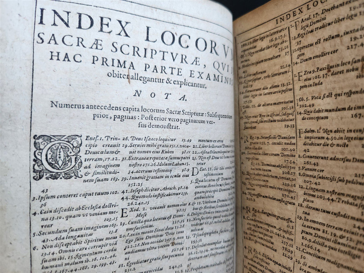 1615 EXAMINIS CONCILII TRIDENTINI by Martin Chemnitz ANTIQUE vellum binding