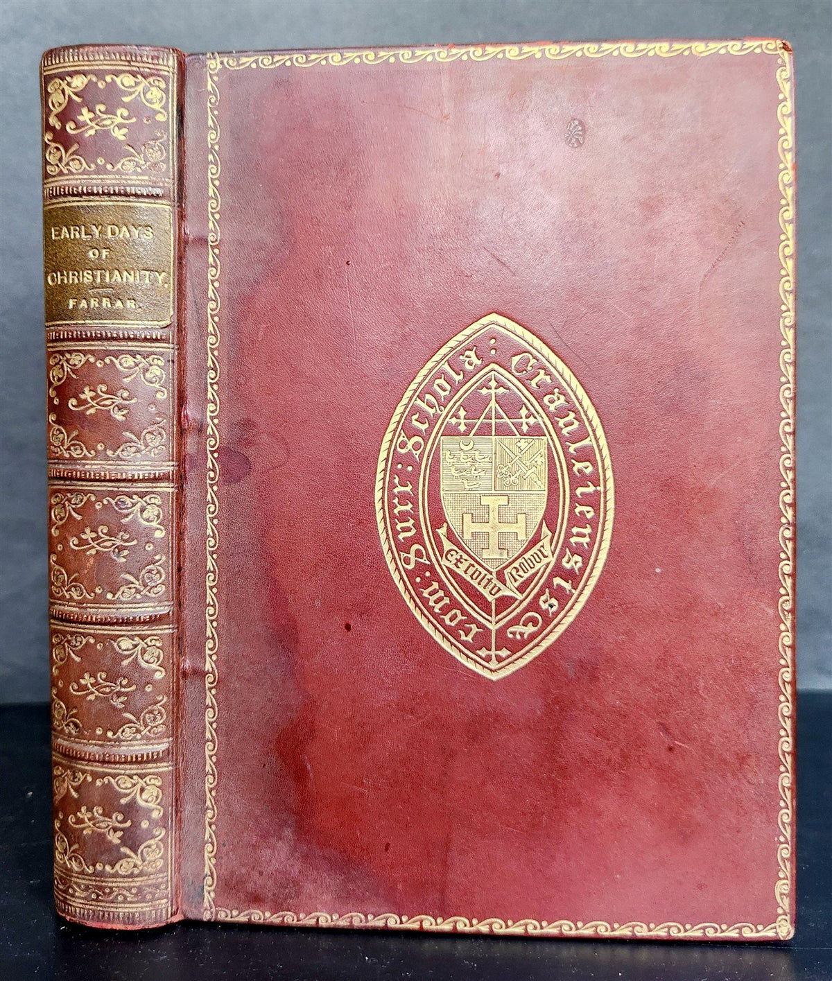 1909 EARLY DAYS of CHRISTIANITY by Frederic W. Farrar PRIZED BINDING antique