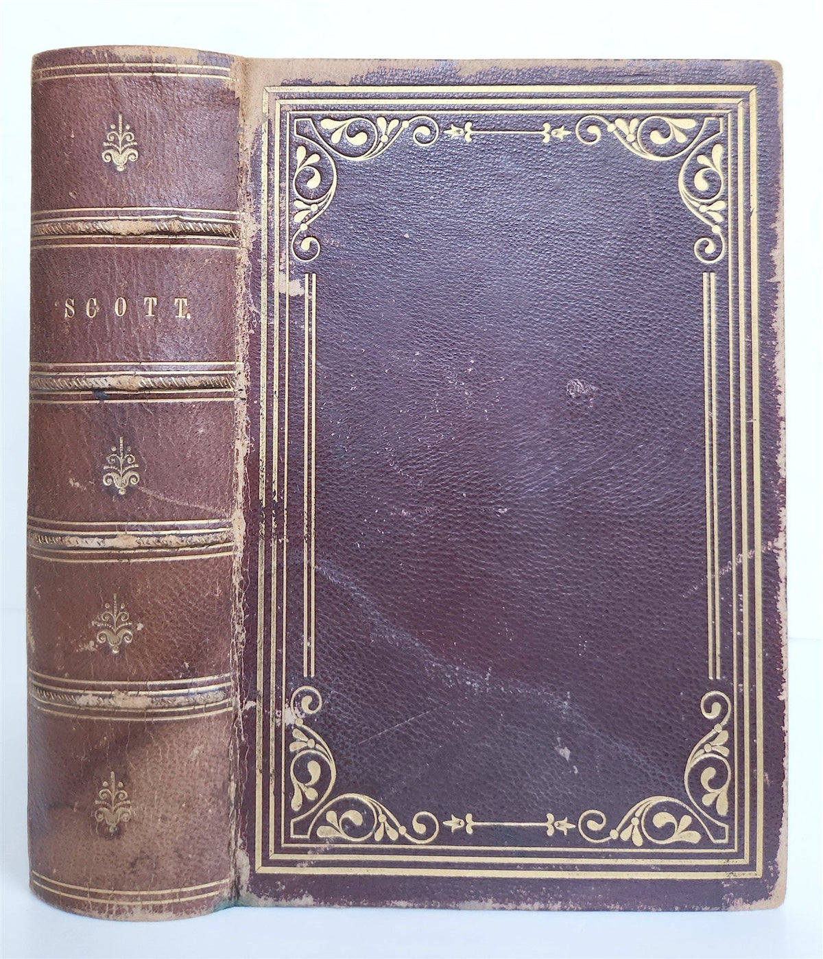 1852 POETICAL WORKS of SIR WALTER SCOTT antique ILLUSTRATED Civil War era