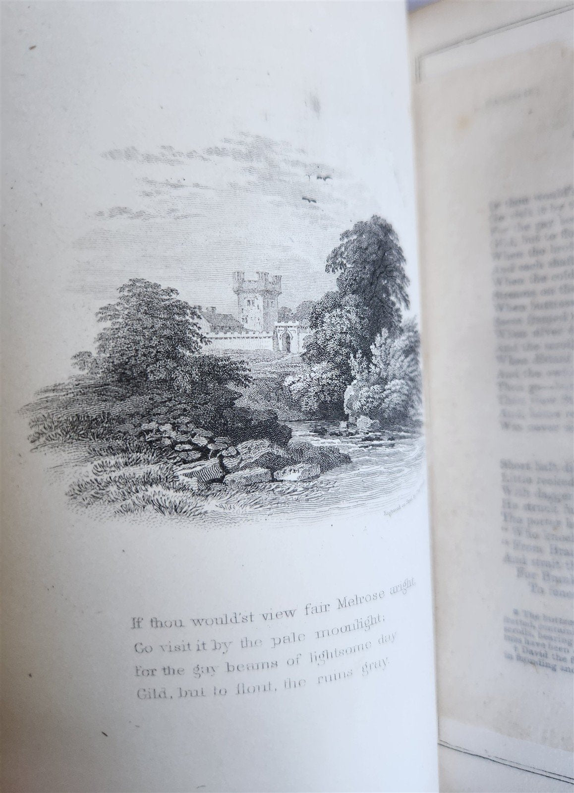 1852 POETICAL WORKS of SIR WALTER SCOTT antique ILLUSTRATED Civil War era