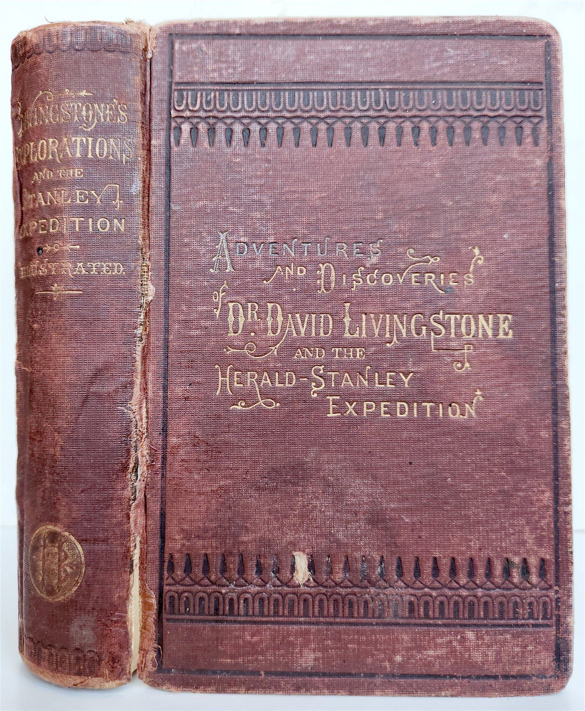 1872 LIVINGSTONE'S AFRICA Herald-Stanley Expedition ILLUSTRATED antique