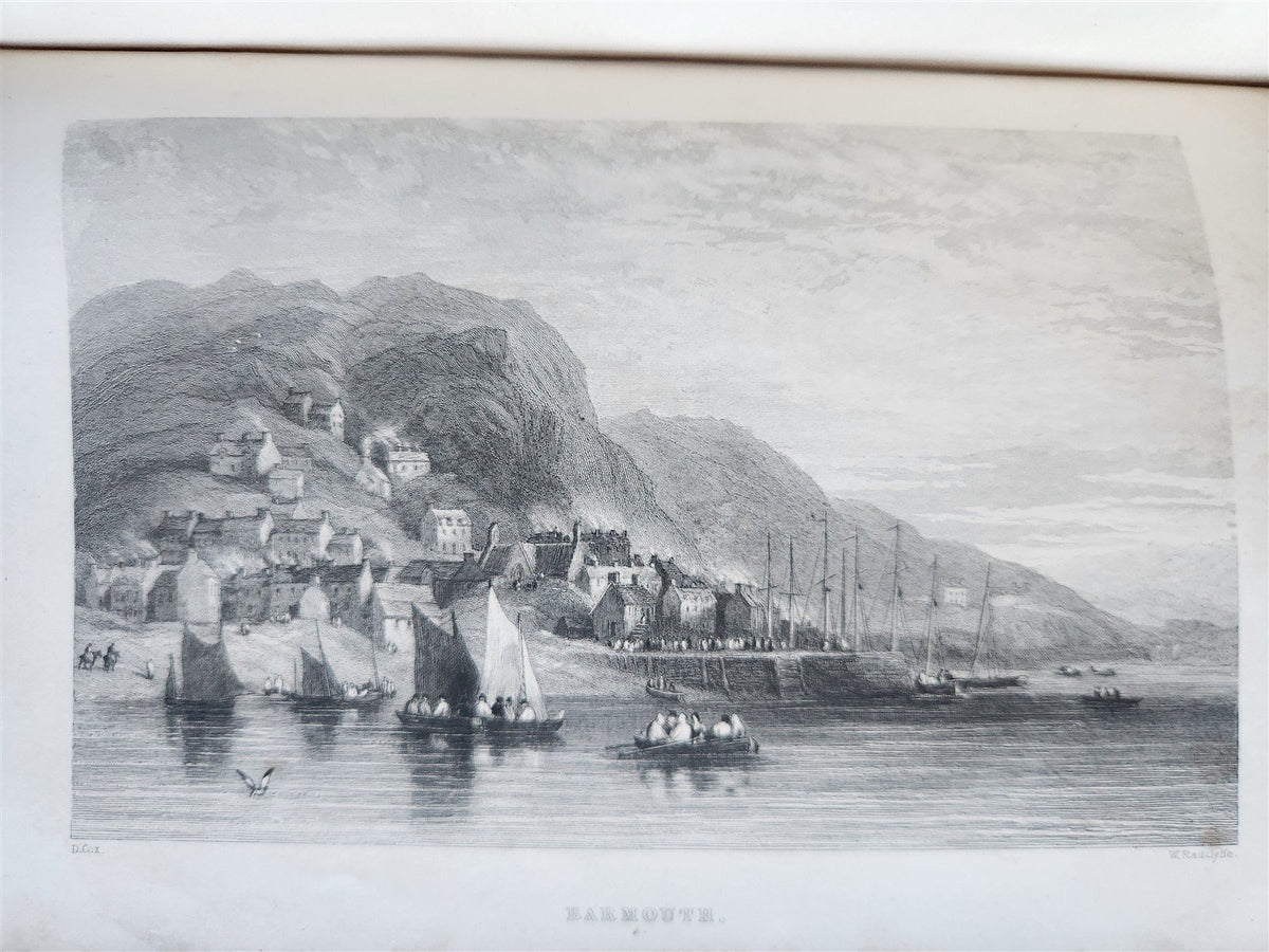 1860s WANDERINGS & EXCURSIONS in NORTH WALES by T. ROSCOE antique ILLUSTRATED