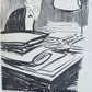1906 FRENCH CARICATURE ALBUM antique LA DESSINS COMEDIE-FRANCAISE de ROUVEYRE