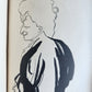 1906 FRENCH CARICATURE ALBUM antique LA DESSINS COMEDIE-FRANCAISE de ROUVEYRE