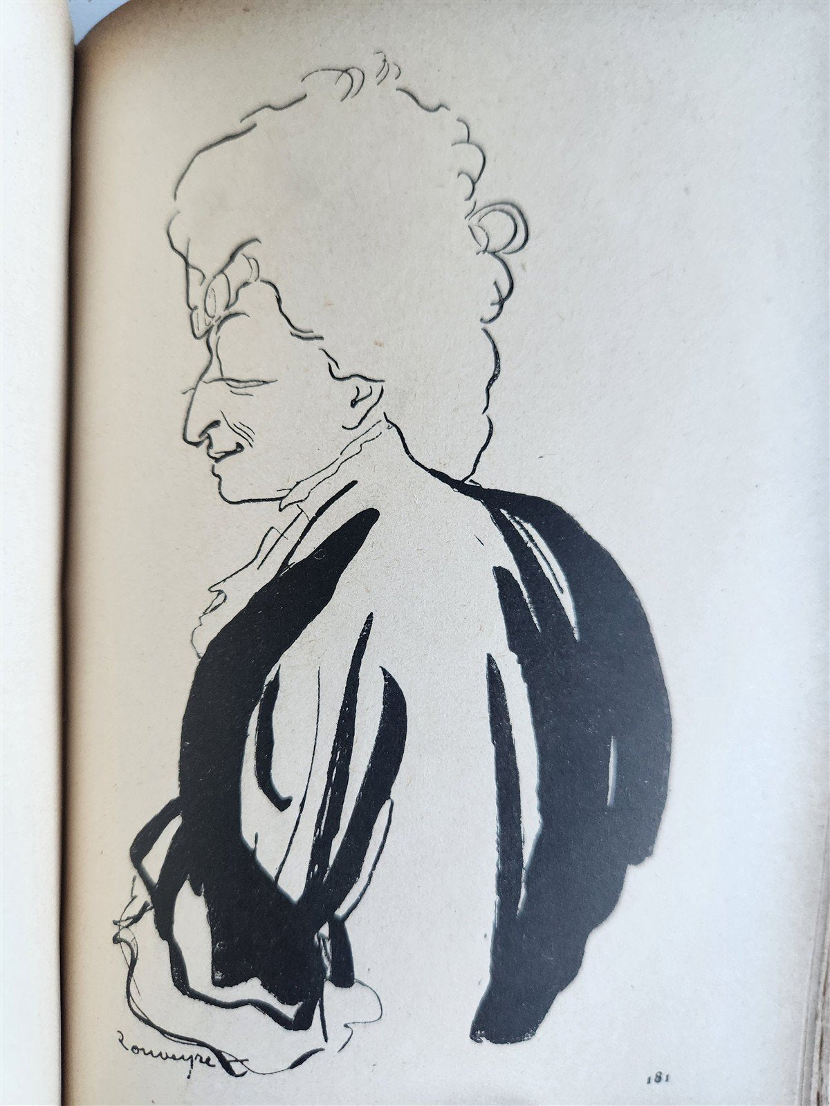 1906 FRENCH CARICATURE ALBUM antique LA DESSINS COMEDIE-FRANCAISE de ROUVEYRE