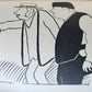 1906 FRENCH CARICATURE ALBUM antique LA DESSINS COMEDIE-FRANCAISE de ROUVEYRE