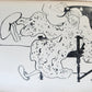 1906 FRENCH CARICATURE ALBUM antique LA DESSINS COMEDIE-FRANCAISE de ROUVEYRE