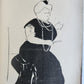 1906 FRENCH CARICATURE ALBUM antique LA DESSINS COMEDIE-FRANCAISE de ROUVEYRE