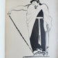 1906 FRENCH CARICATURE ALBUM antique LA DESSINS COMEDIE-FRANCAISE de ROUVEYRE