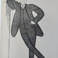 1906 FRENCH CARICATURE ALBUM antique LA DESSINS COMEDIE-FRANCAISE de ROUVEYRE