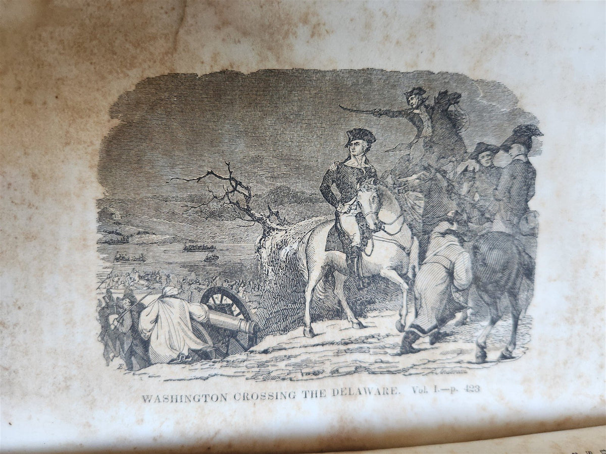 1834 HISTORY OF WAR of INDEPENDENCE of UNITED STATES of AMERICA antique 2 VOLS