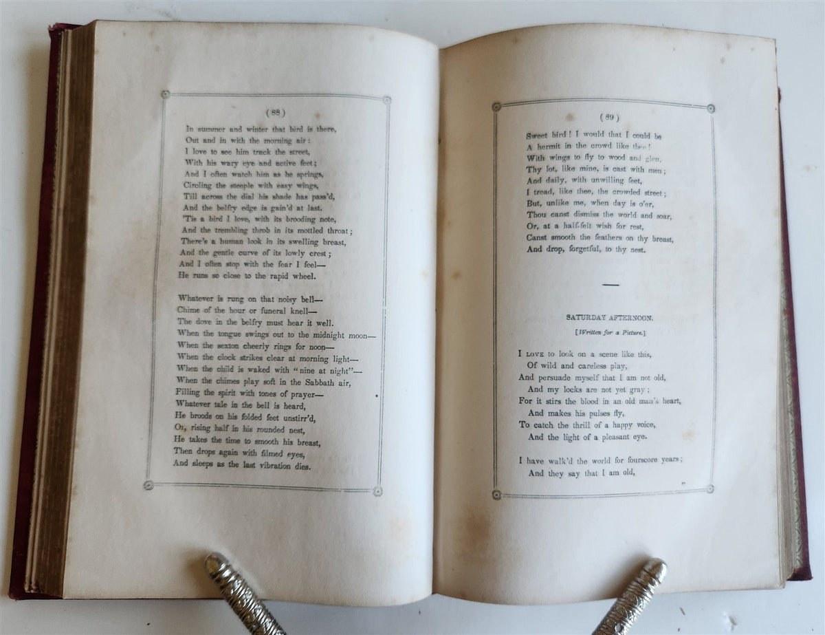 1850 POEMS SACRED PASSIONATE & HUMOROUS of NATHANIEL PARKER WILLIS antique