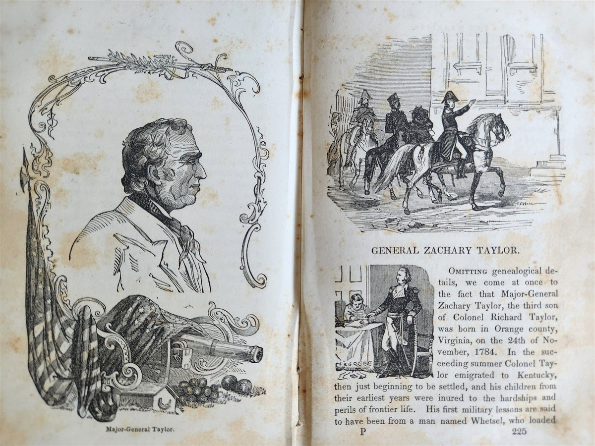 1848 THE MEXICAN WAR and ITS WARRIORS antique ILLUSTRATED Americana